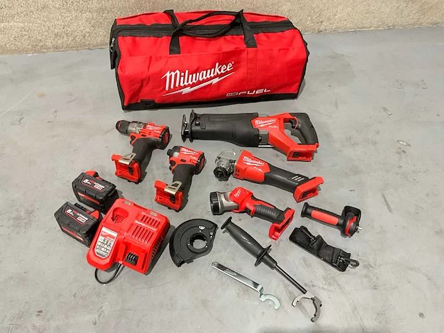 Milwaukee 2025 5 delige accu combiset - afbeelding 1 van  10