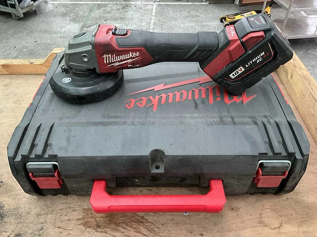Milwaukee m18 fsag125x haakse slijpmachine - afbeelding 1 van  5