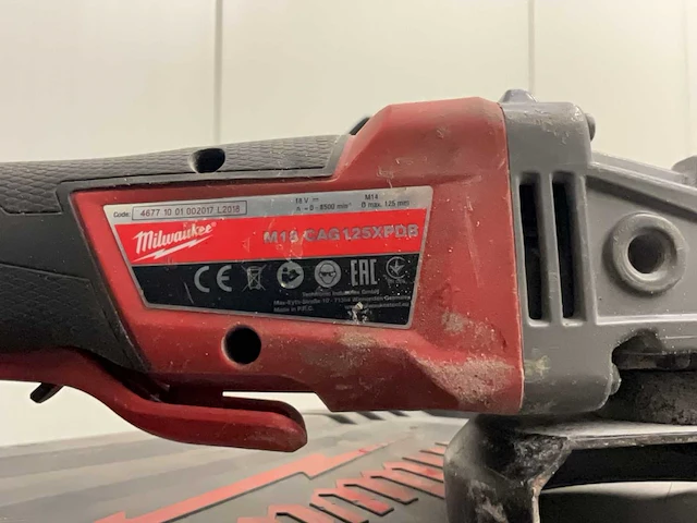 Milwaukee m18cag125xpdb haakse slijpmachine - afbeelding 3 van  5