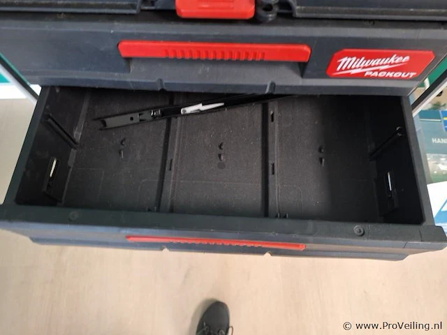 Milwaukee packout™ gereedschapskoffer met o.a. drie lades - afbeelding 3 van  7