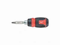 Milwaukee ratelschroevendraaier multi-bit 8 in 1 compact – 4932480581 - afbeelding 1 van  4