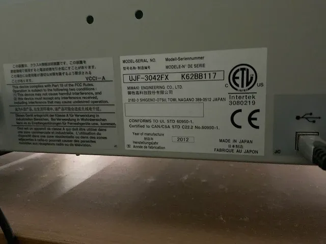 Mimaki - ujf-3042fx - flatbedprinter uv led - afbeelding 8 van  11