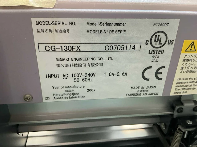 Mimaki c0705114 cg-130fx grote snij plotter - afbeelding 8 van  16