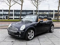 Mini cooper cabrio 1.6 chili 2006 lederen bekleding stoelverwarming parkeersensoren climate control 17"inch, 90-tf-sj - afbeelding 2 van  38