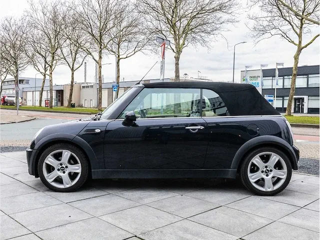 Mini cooper cabrio 1.6 chili 2006 lederen bekleding stoelverwarming parkeersensoren climate control 17"inch, 90-tf-sj - afbeelding 6 van  38