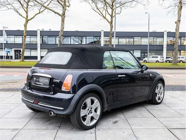 Mini cooper cabrio 1.6 chili 2006 lederen bekleding stoelverwarming parkeersensoren climate control 17"inch, 90-tf-sj - afbeelding 9 van  38