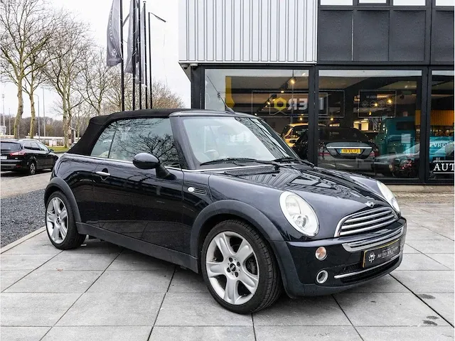 Mini cooper cabrio 1.6 chili 2006 lederen bekleding stoelverwarming parkeersensoren climate control 17"inch, 90-tf-sj - afbeelding 13 van  38