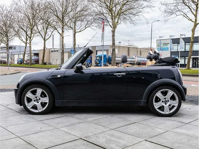 Mini cooper cabrio 1.6 chili 2006 lederen bekleding stoelverwarming parkeersensoren climate control 17"inch, 90-tf-sj - afbeelding 12 van  38