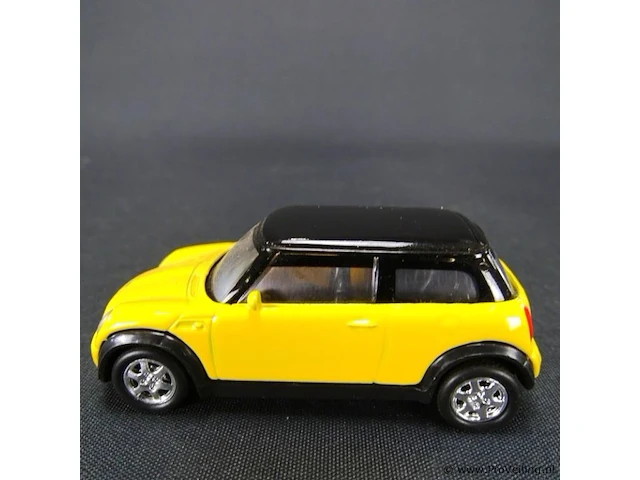 Mini cooper geel-zwart - afbeelding 2 van  5