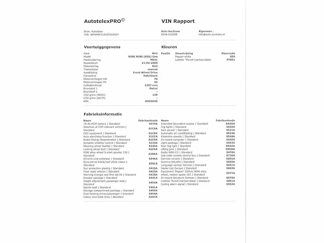 Mini cooper one 2009 - afbeelding 27 van  27