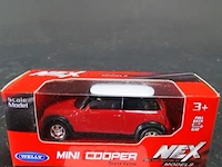 Mini cooper rood/wit dak - afbeelding 1 van  3