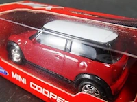 Mini cooper rood/wit dak - afbeelding 3 van  3