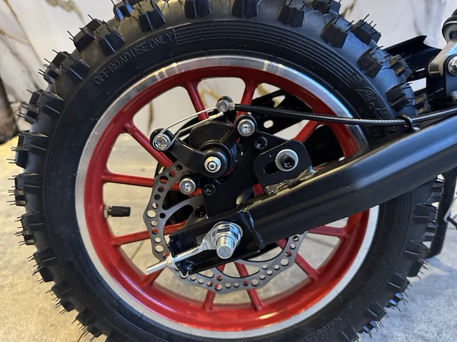 Mini crossmotor 49 cc ultra, db01, rood, bouwjaar 2024 - afbeelding 7 van  9