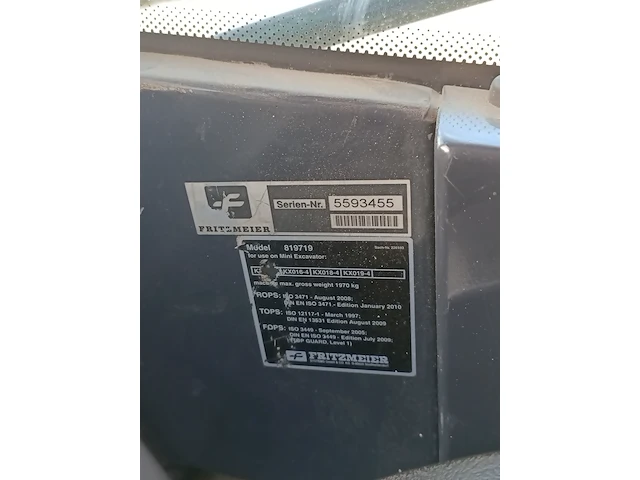 Mini graafmachine, kubota, kx019-4, 2012 - afbeelding 26 van  44