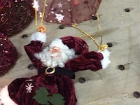 Mini kerstboom 2stuks + kerstman ( besch.) + boompje - afbeelding 2 van  3