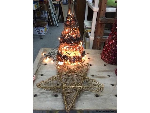 Mini kerstboom + ster - afbeelding 1 van  3