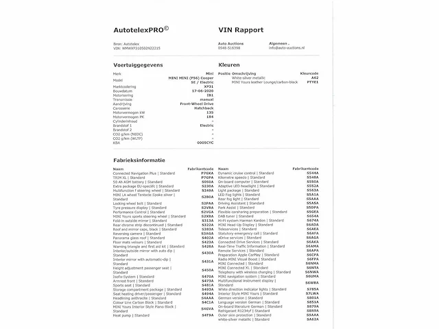 Mini mini electric cooper se 33 kwh 135kw automaat 2020 - afbeelding 11 van  20
