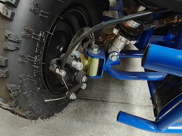 Mini quad electrisch 800 watt blauw - afbeelding 8 van  12