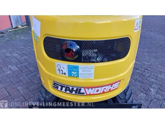 Mini rupsgraafmachine stahlworks, hl319, geel, bouwjaar 2023 - afbeelding 19 van  41