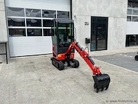 Mini rupsgraafmachine stahlworks hl320 rood - afbeelding 1 van  15