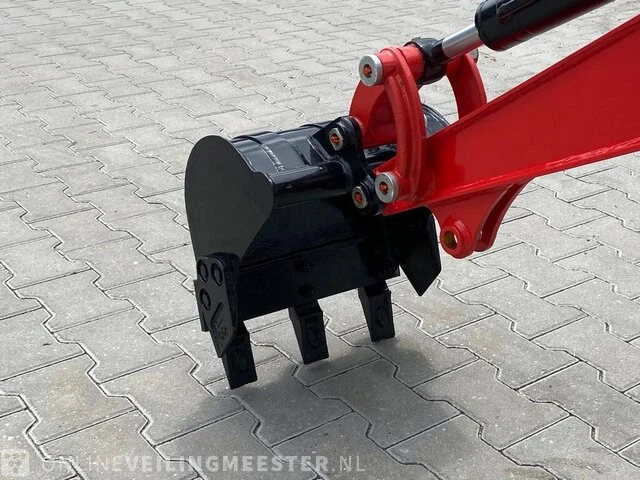 Mini rupsgraafmachine stahlworks, hl320, rood - afbeelding 14 van  15