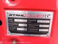 Mini rupsgraafmachine stahlworks, rood - afbeelding 4 van  21
