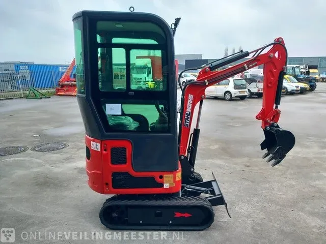 Mini rupsgraafmachine stahlworks, rood - afbeelding 6 van  21
