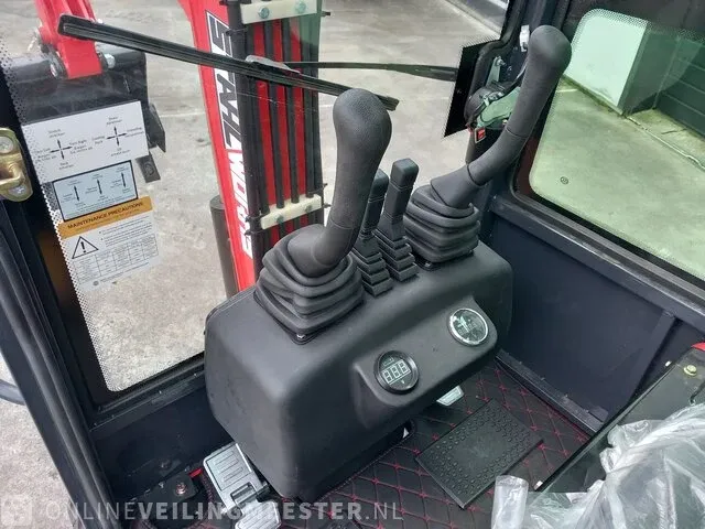 Mini rupsgraafmachine stahlworks, rood - afbeelding 8 van  21