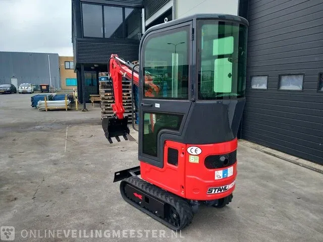 Mini rupsgraafmachine stahlworks, rood - afbeelding 11 van  21