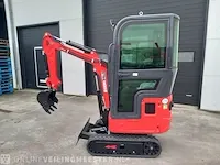 Mini rupsgraafmachine stahlworks, rood