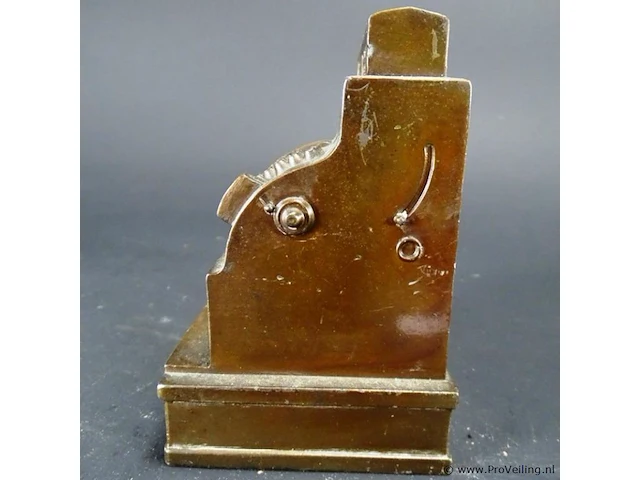 Miniatuur brons/messing kassa - afbeelding 3 van  5