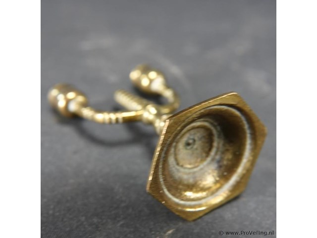 Miniatuur bronzen kandelaar - afbeelding 3 van  3