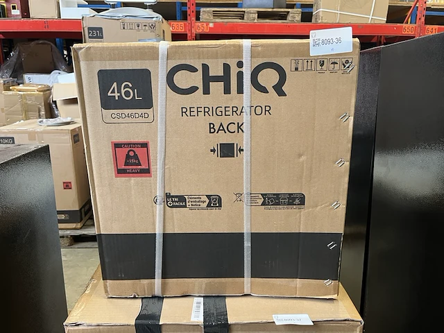 Minibar 46 liter chiq, csd46d4d - afbeelding 2 van  2