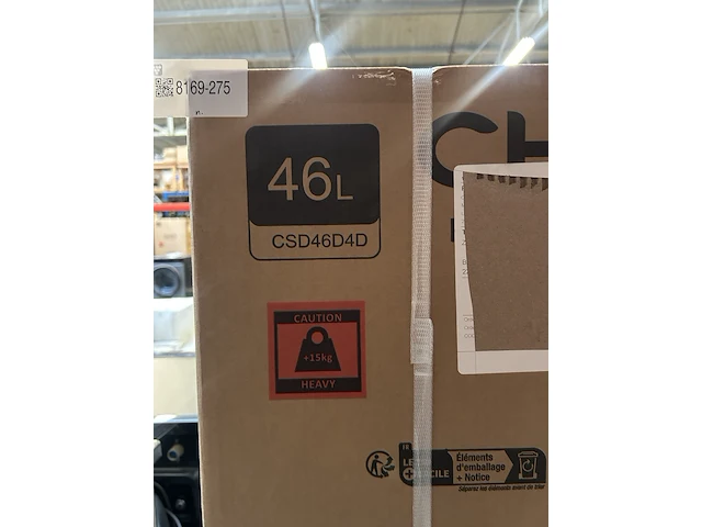 Minibar 46 liter chiq, csd46d4d - afbeelding 3 van  5