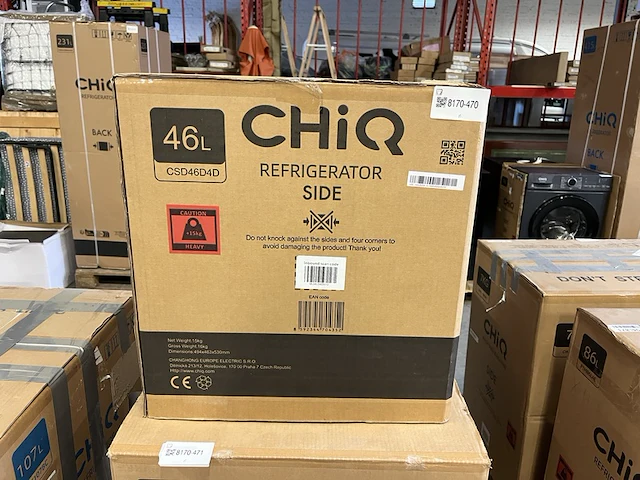 Minibar 46 liter chiq, csd46d4d - afbeelding 2 van  2