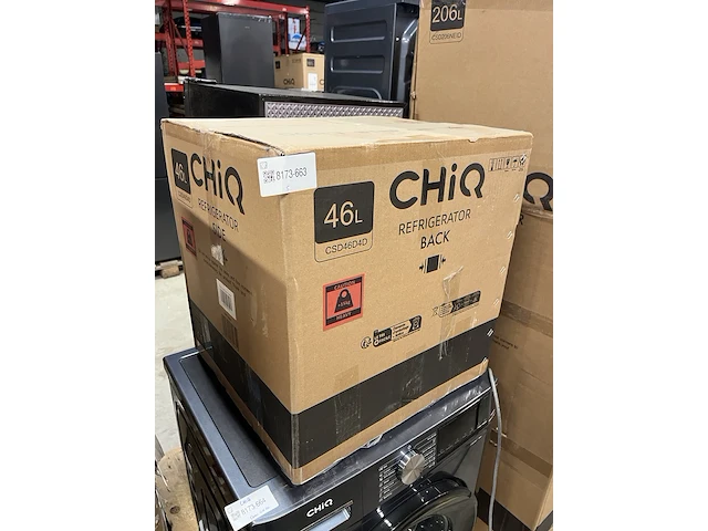 Minibar 46 liter chiq, csd46d4d - afbeelding 2 van  2