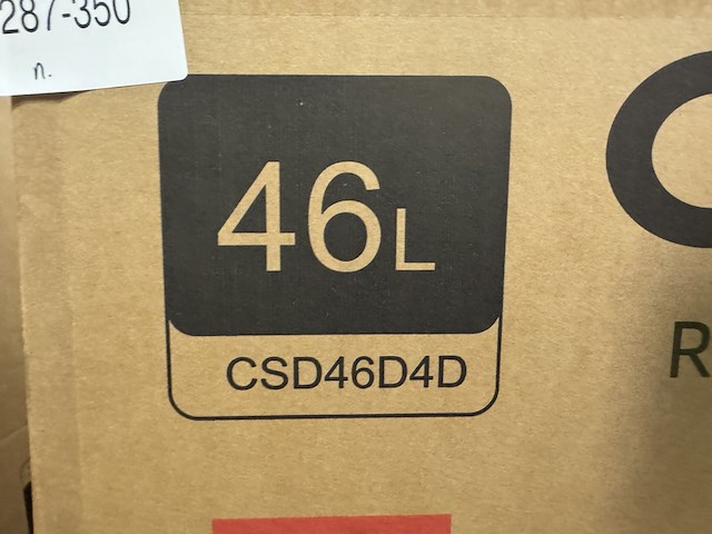 Minibar 46 liter chiq, csd46d4d - afbeelding 3 van  3