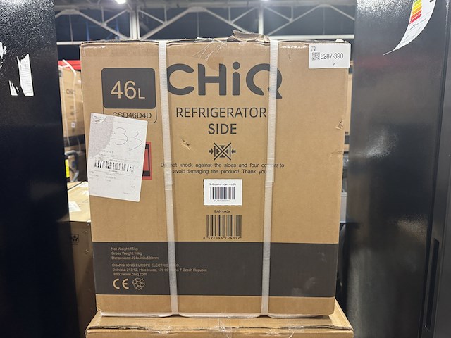 Minibar 46 liter chiq, csd46d4d - afbeelding 2 van  2