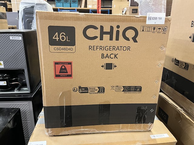 Minibar 46 liter chiq, csd46d4d - afbeelding 2 van  2