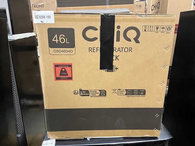 Minibar 46 liter chiq, csd46d4d - afbeelding 2 van  2