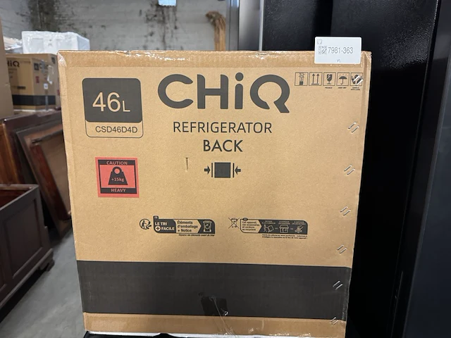 Minibar 46 liter chiq, csd46d4e - afbeelding 3 van  3