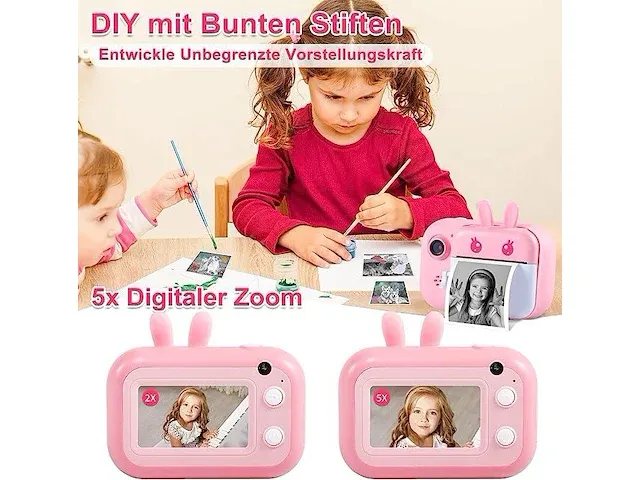 Minibear instant-camera voor kinderen - afbeelding 4 van  6