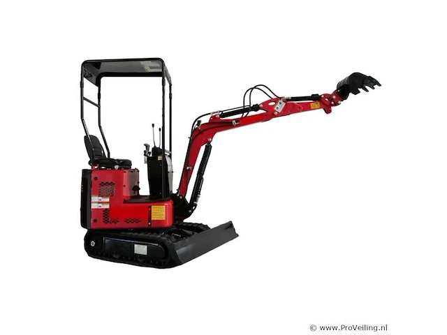 Minigraafmachine met rupsaandrijving, benzinemotor, verstelbaar chassis en draaibare graafmachinearm (nzmbkb851k) - afbeelding 3 van  3