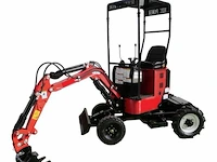 Minigraafmachine nzm 4 wiel 600 kg, wielen briggs&stratton benzinemotor 10 pk, 420cc - afbeelding 2 van  3