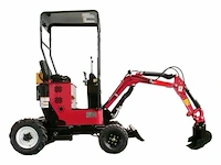 Minigraafmachine nzm 4 wiel 600 kg, wielen briggs&stratton benzinemotor 10 pk, 420cc