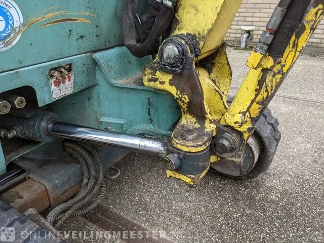 Minigraafmachine yanmar, b17-2ex, bouwjaar 2001 - afbeelding 9 van  32