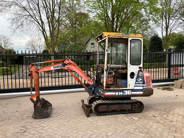 Minigraver kubota kh-36 diesel - afbeelding 1 van  1