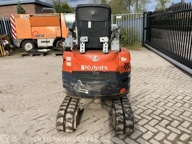 Minigraver kubota, u15-3, ornaje, bouwjaar 2007 - afbeelding 12 van  16