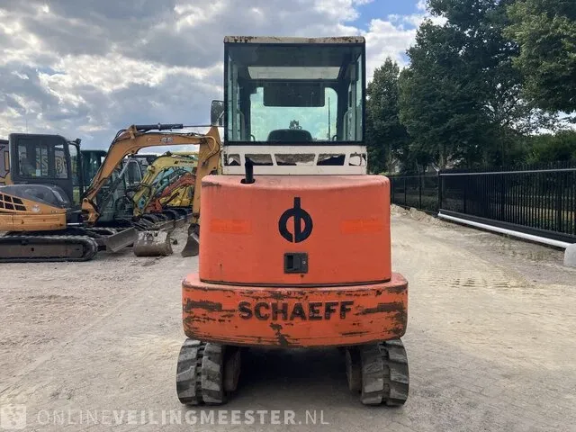 Minigraver schaeff, hr16, oranje, bouwjaar 2000 - afbeelding 10 van  15