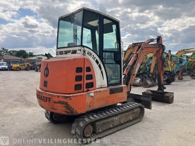 Minigraver schaeff, hr16, oranje, bouwjaar 2000 - afbeelding 11 van  15